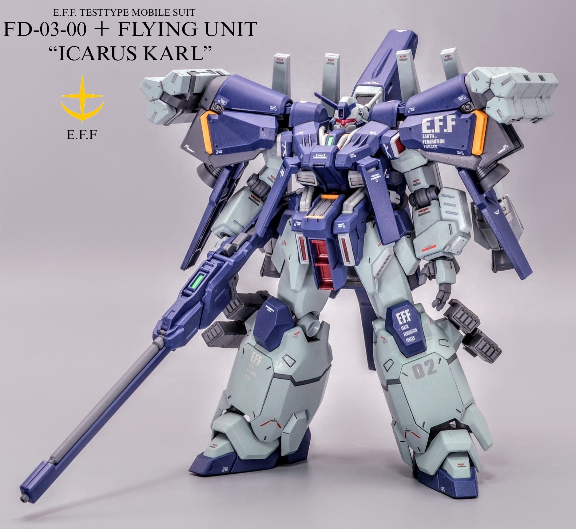 HGUC古斯塔夫·卡尔00型改造试作空战型MS「伊卡洛斯·卡尔」（by mori