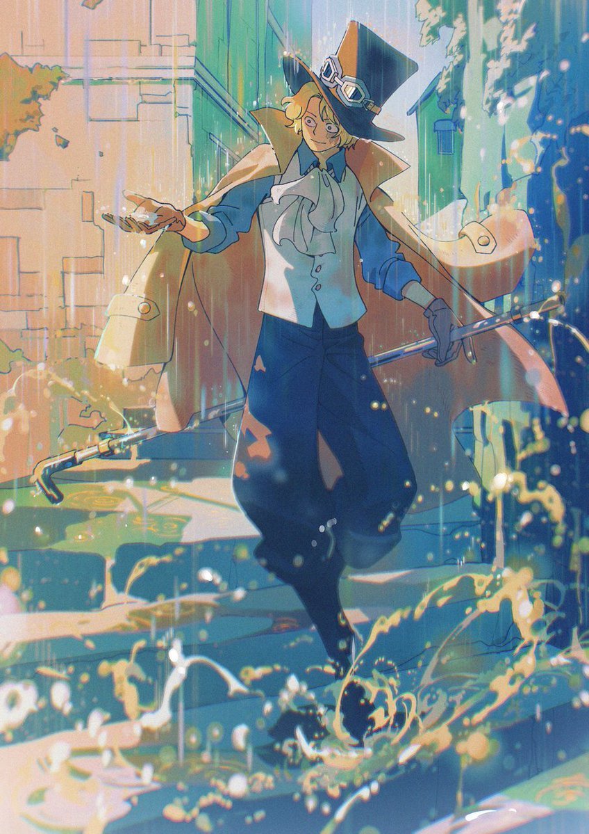 海贼王海贼王 二哥生贺图好好看！！生日快乐萨博！ 