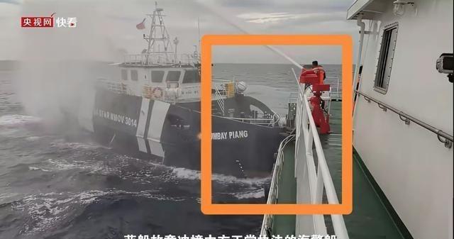 菲律宾够坏的，使用“铁冲角”撞坏我方海警船，054舰当场划出实弹禁区

马科斯二