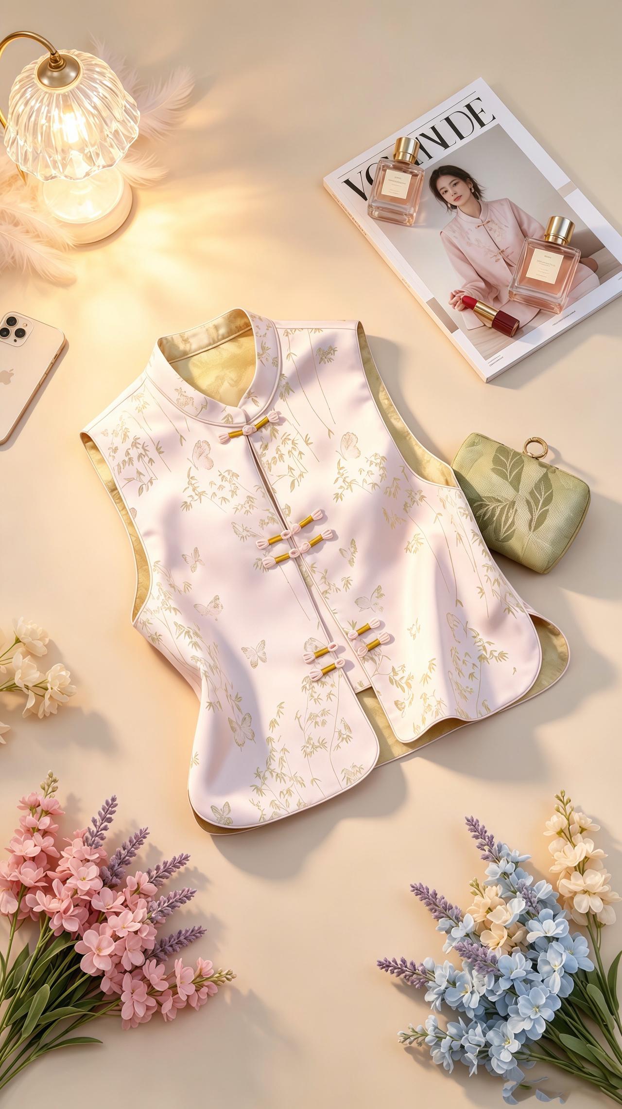 国风马甲穿搭 中式薄款马甲 国风古韵