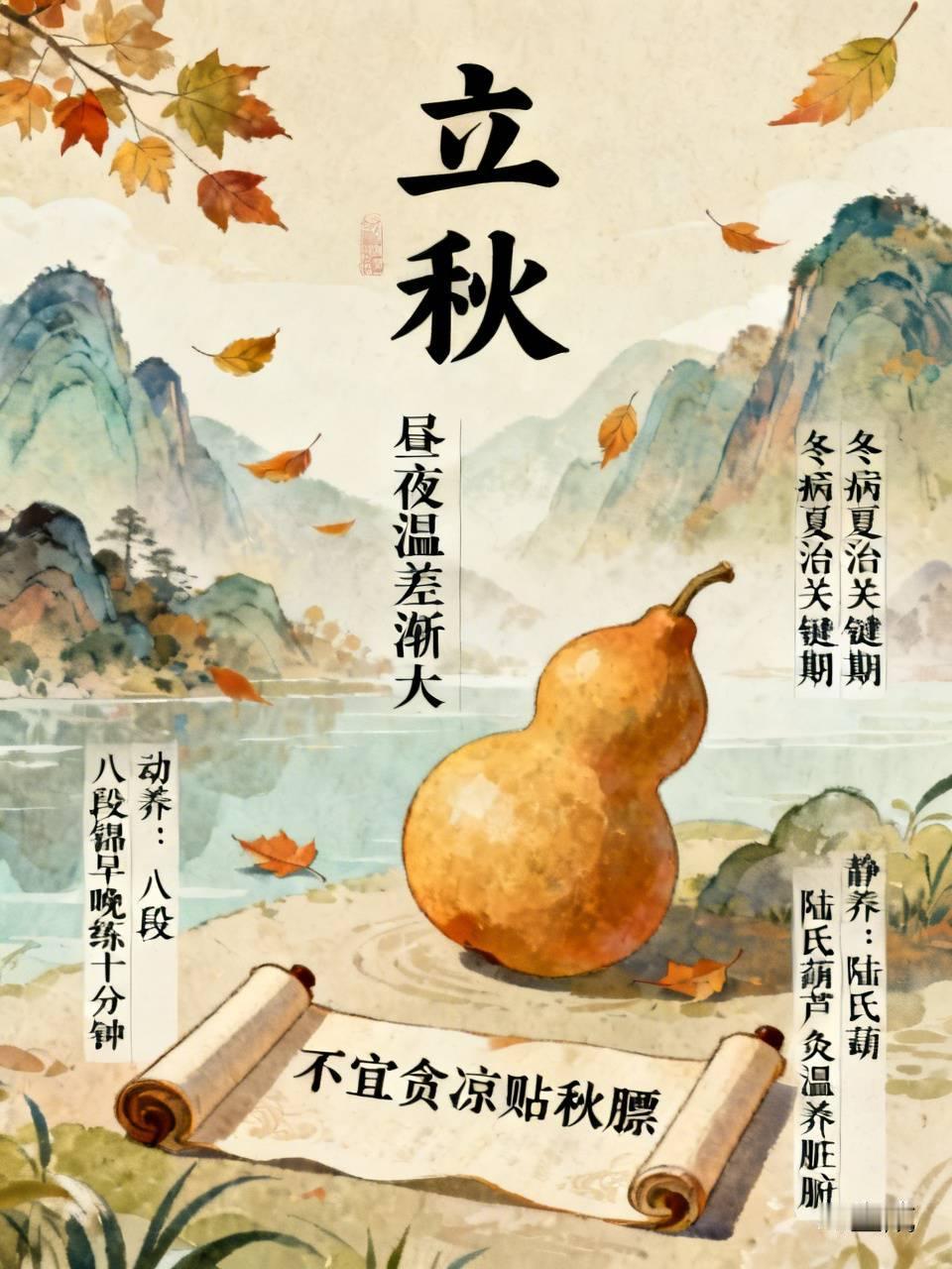 立秋到啦，但别以为酷热就此结束，这时候白天依旧很热呢。不过昼夜温差慢慢大了，一早