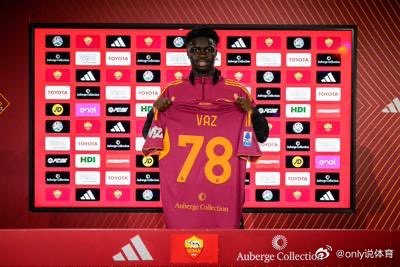 官方：罗马签下马赛18岁前锋瓦斯，据悉转会费2500万欧1月15日讯 意甲罗马俱