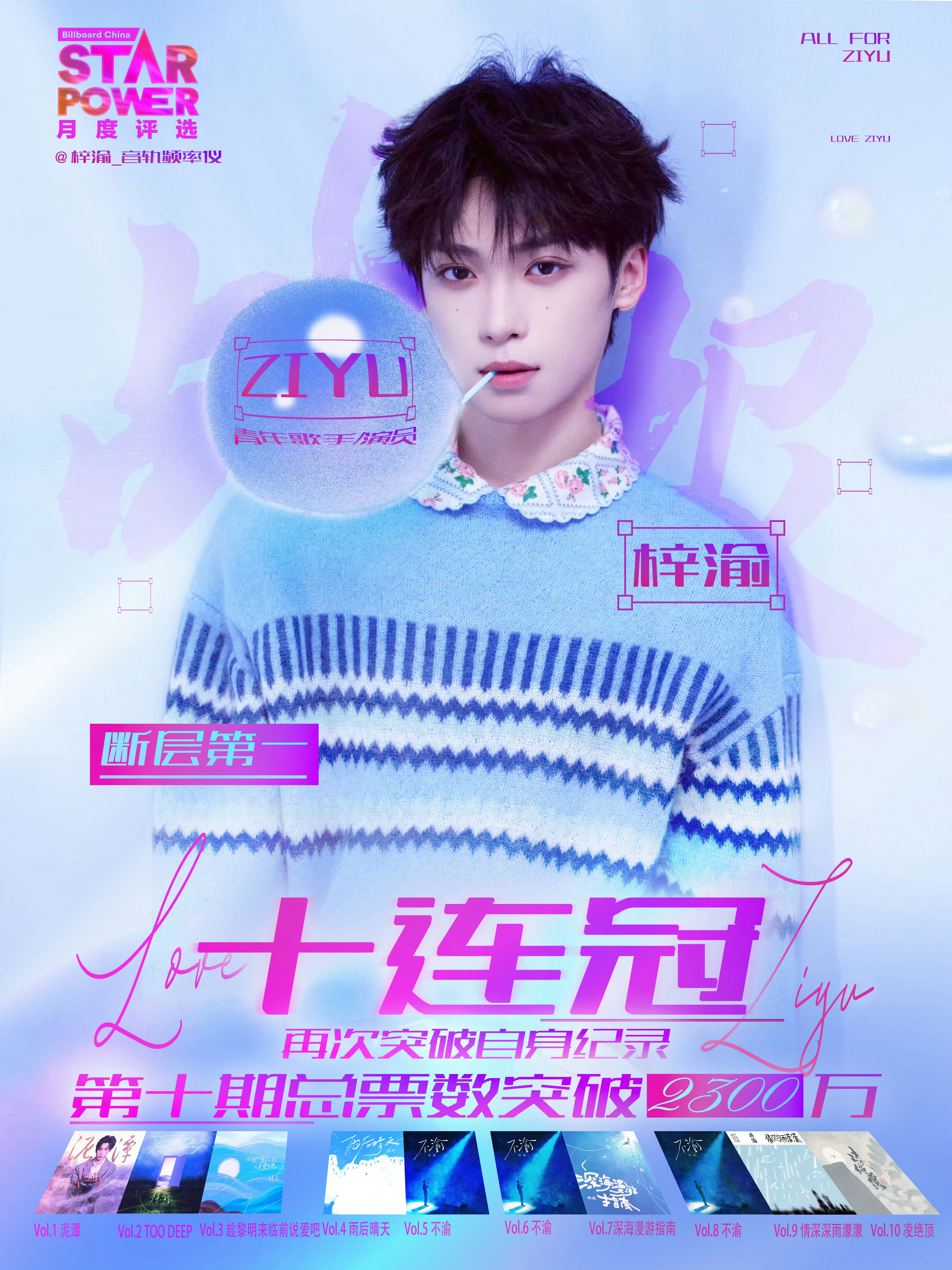 梓渝starpower10连冠梓渝Star Power月度评选十连冠！太惊人的实