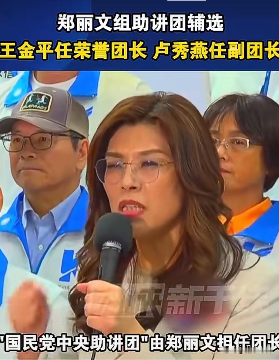 蓝营集结大咖！郑丽文组建助讲团，王金平、卢秀燕出任要职

国民党主席郑丽文正式组