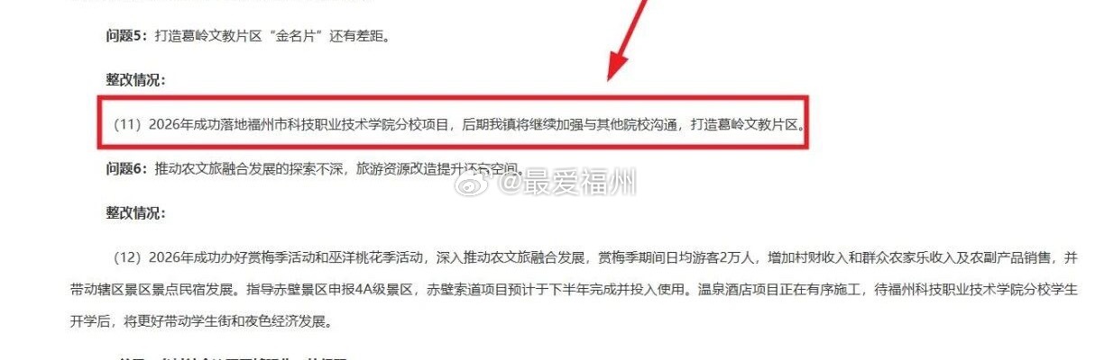 福州市科技职业技术学院分校已成功落地永泰目前永泰葛岭文教片区已落地福州工商学院（