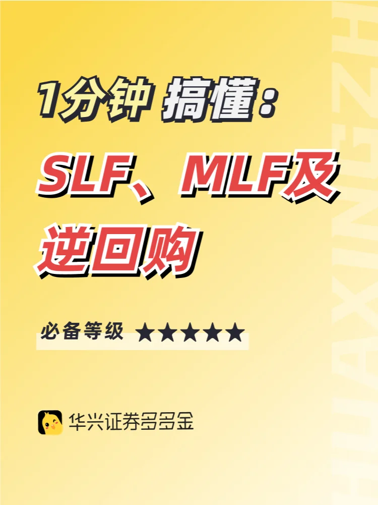 干货｜1分钟搞懂SLF、MLF及逆回购💰