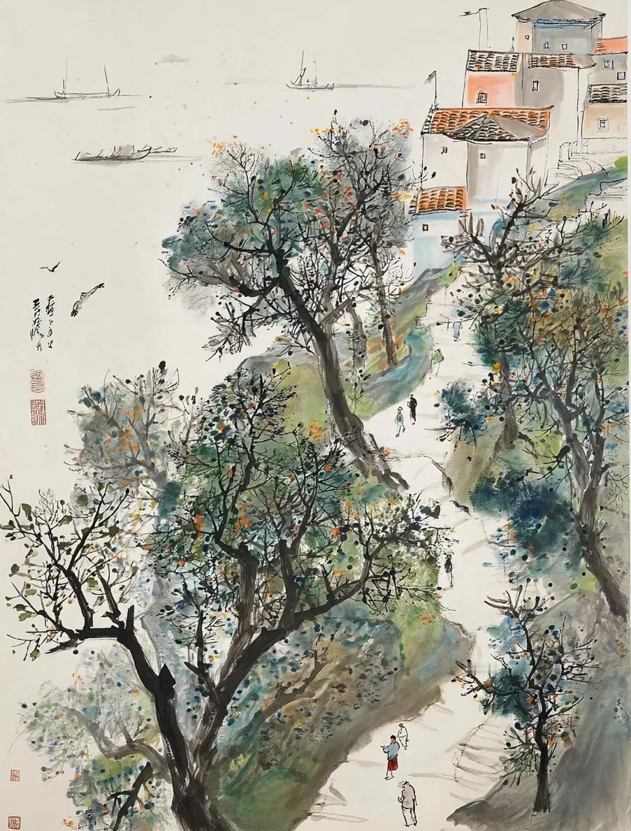 AI水墨｜墨韵山水行旅图 ……