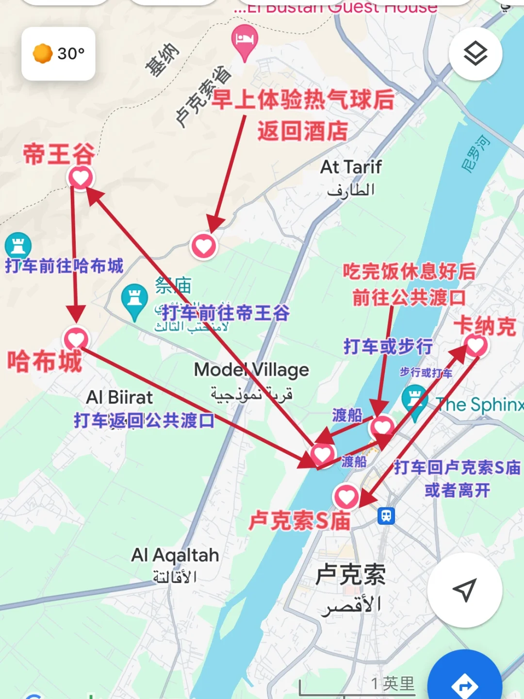 卢克索一日游，去这几个地方就够了，行程攻略