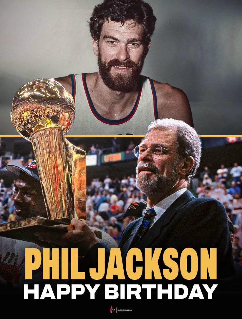 祝“禅师”菲尔·杰克逊81岁生日快乐！NBA[超话] ​​​