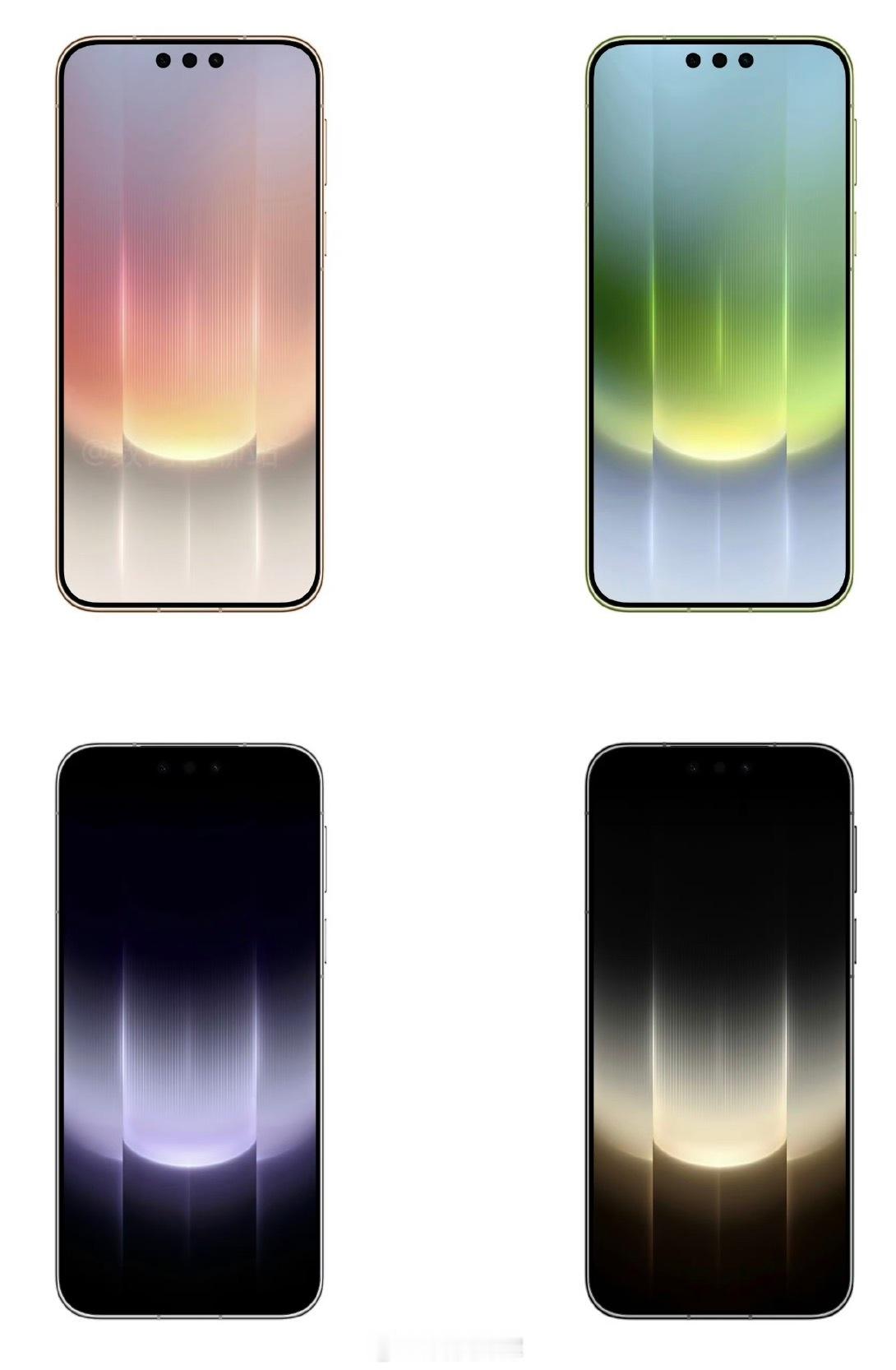 华为Mate90正面外观曝光网上流出Mate90系列正面渲染图，这一代终于回归直
