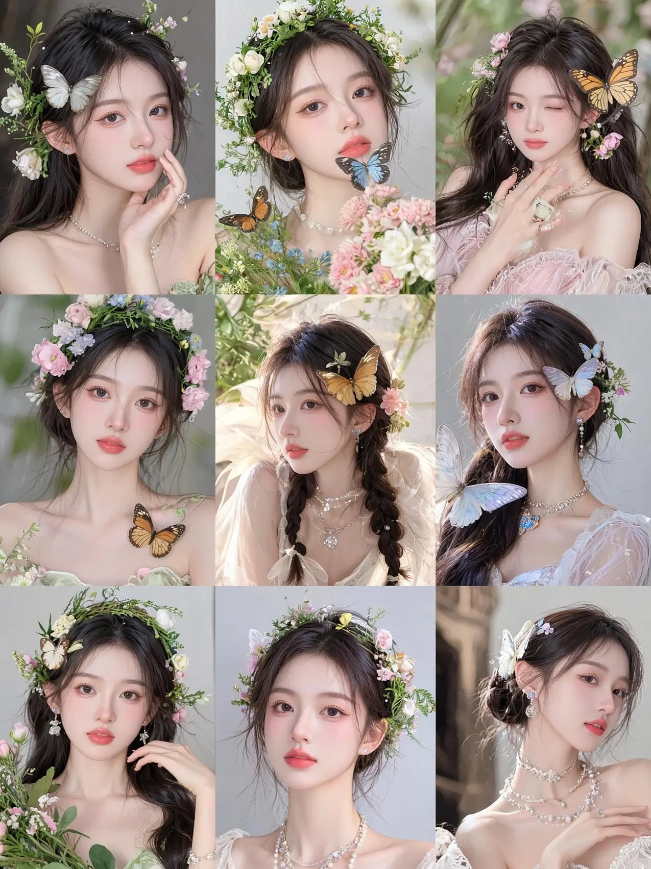 花漾写真 ai创作 拍同款 九宫格