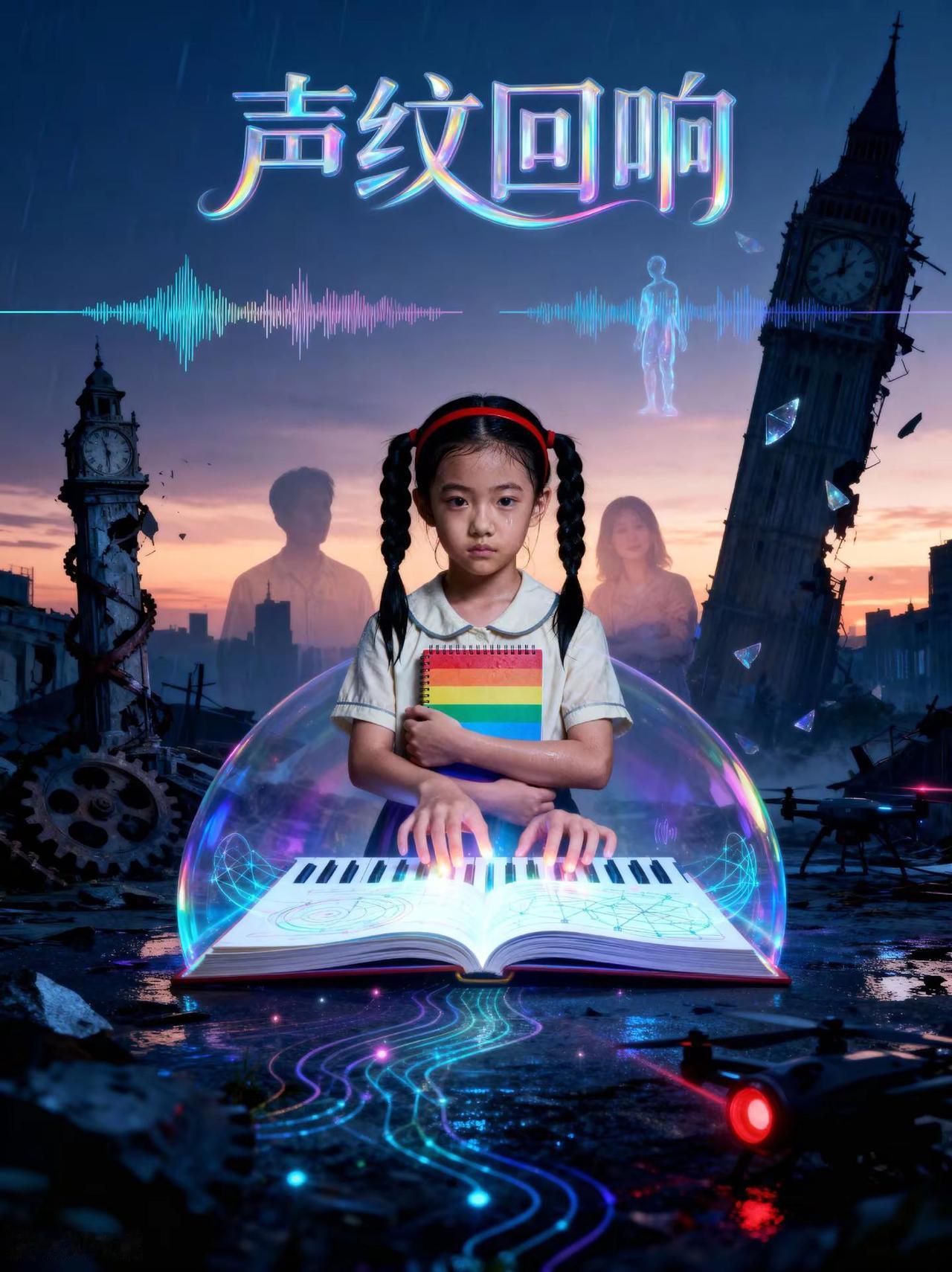 声纹回响第7话。故事梗概: 10岁听障女孩林小满在信号塔意外激活声纹琴键，唤醒父