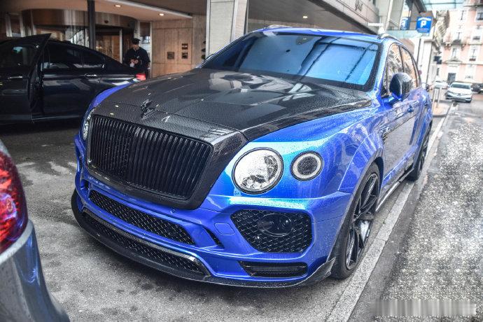 宾利Bentley Mansory Bentayga，颜色太漂亮了！汽车