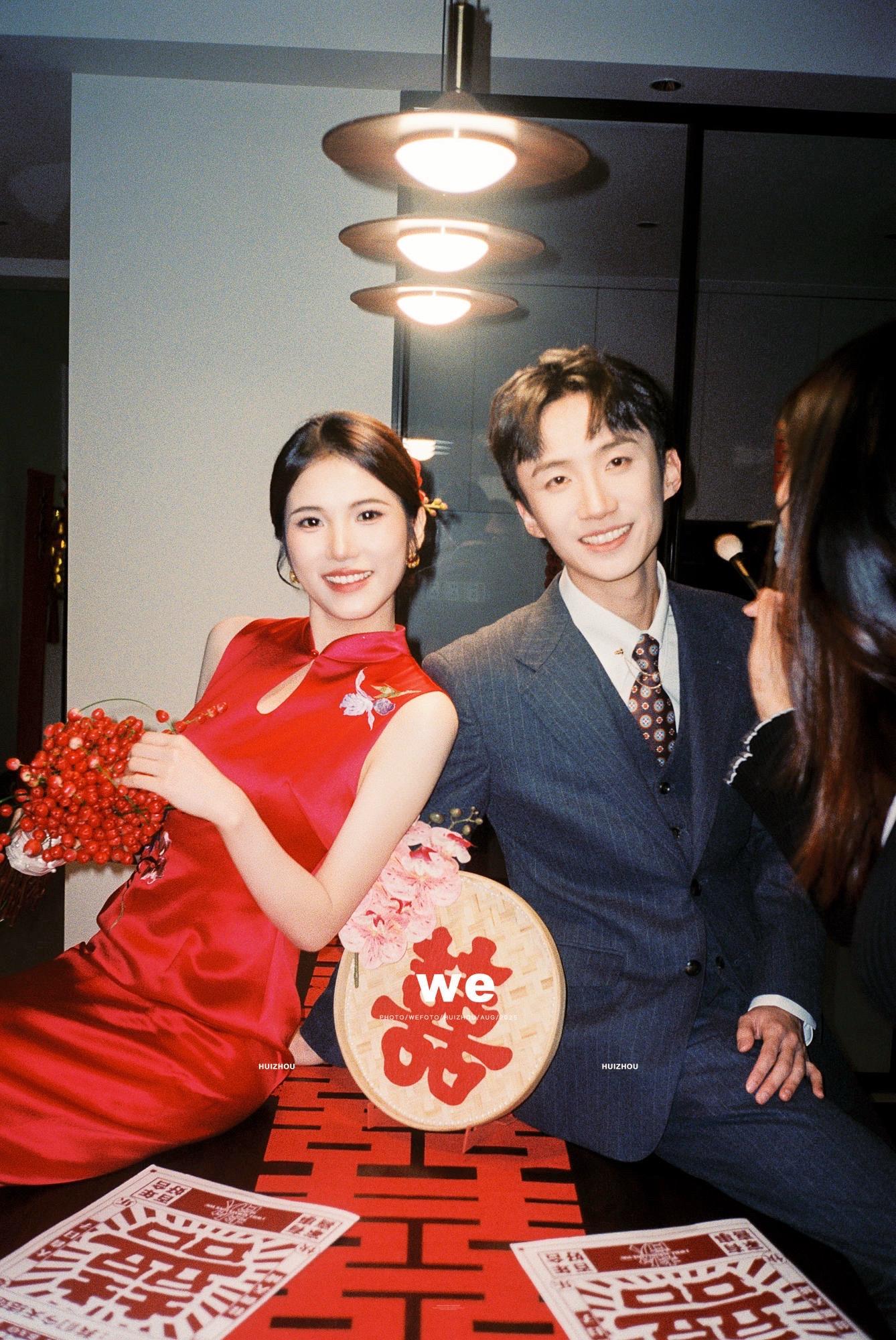 胶片定格婚礼。