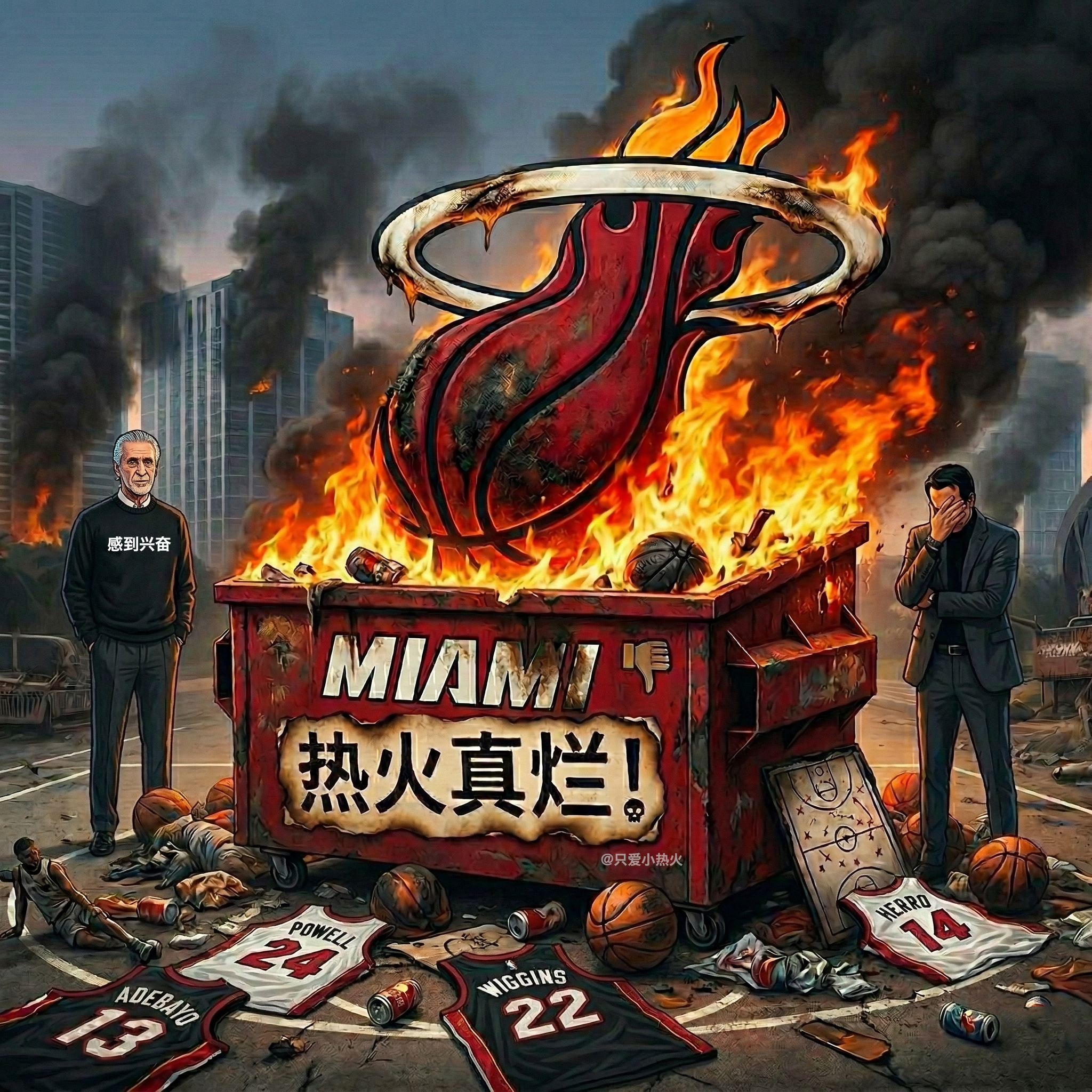 惨败联盟倒数第一！每当你以为热火在场上的耻辱表现已达极限时，他们总能用比赛向你证