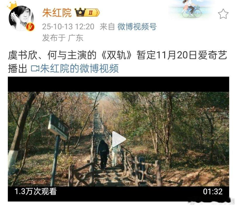 🍉: 虞书欣 何与《双轨》暂定11.20播，有期待的不？ ​​​