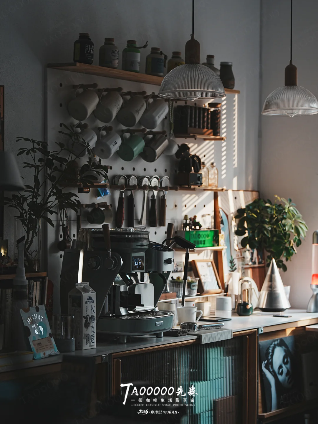 4月的第一天，清晨的咖啡角里充满了光