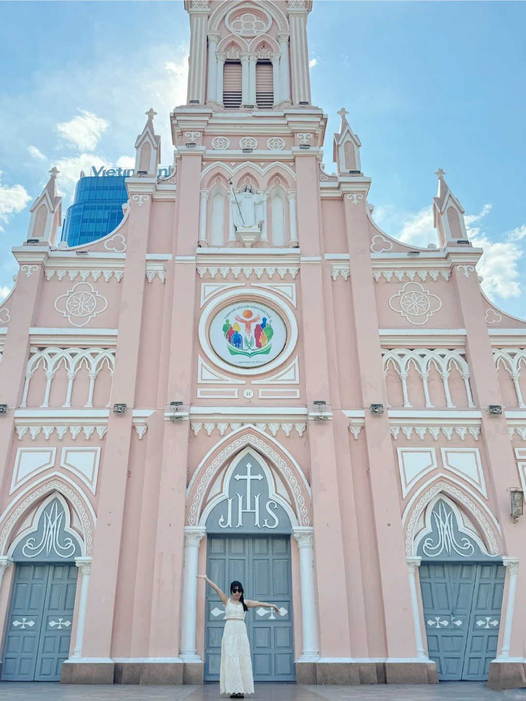 越南🇻🇳｜岘港粉色的教堂💒（注意开放时间）