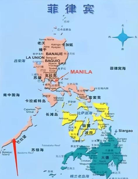 菲律宾为什么会这么紧张？因为二战后对菲律宾领土的划分，只包括了像吕宋岛、棉兰老岛