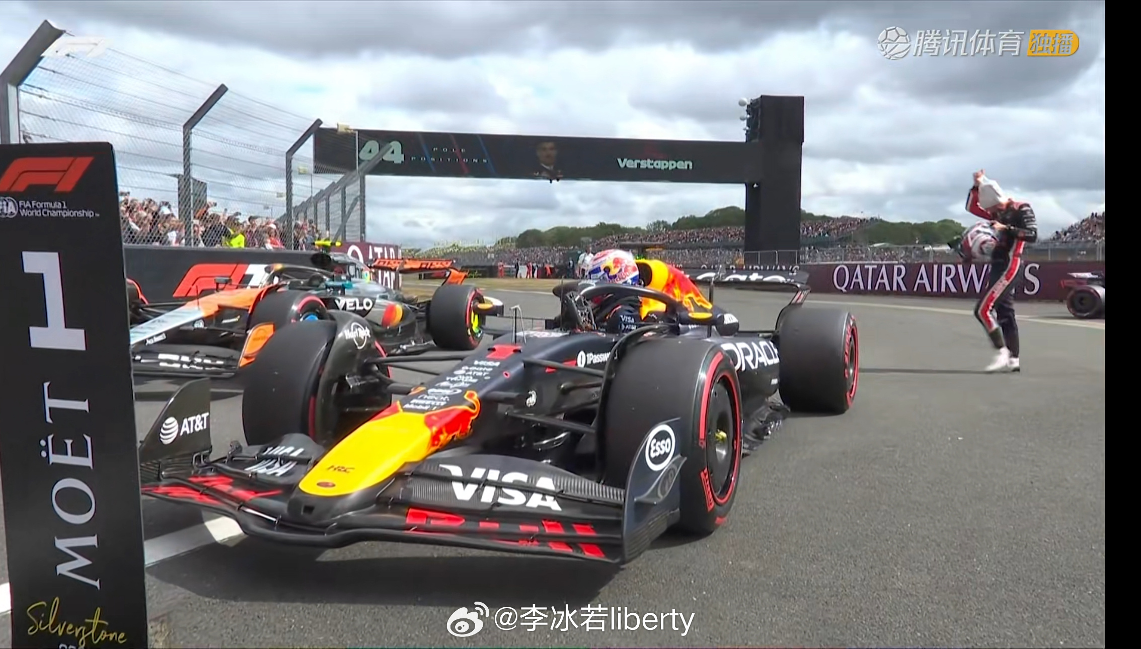 2025F1英国大奖赛 爱开车也有好处稳定性这块潘子还是狠！44个杆位入账追平了