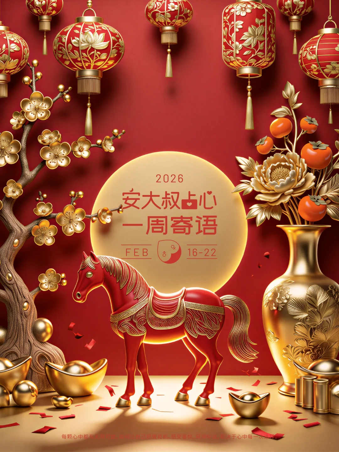 新年快乐|安大叔占心每周寄语2026.2.16-22