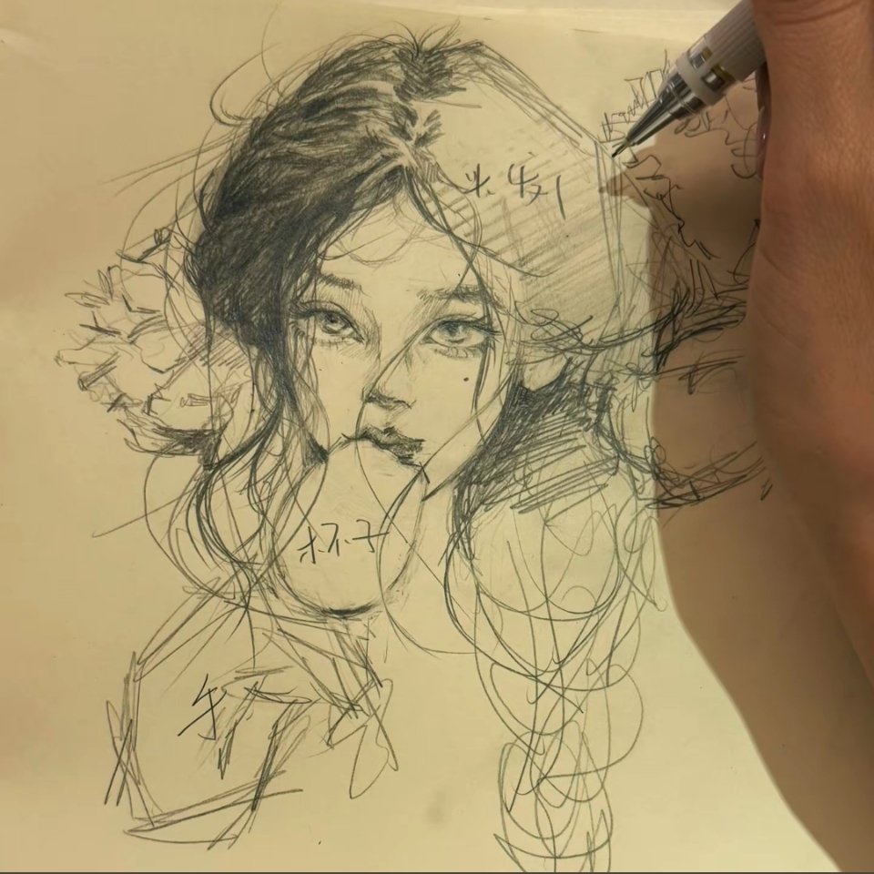 我妈画的好好看