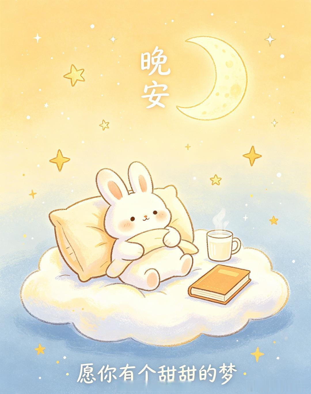 晚安 结束一天的忙碌，卸下疲惫好好歇息。愿晚风带走所有烦恼，夜色温柔伴你入眠，梦