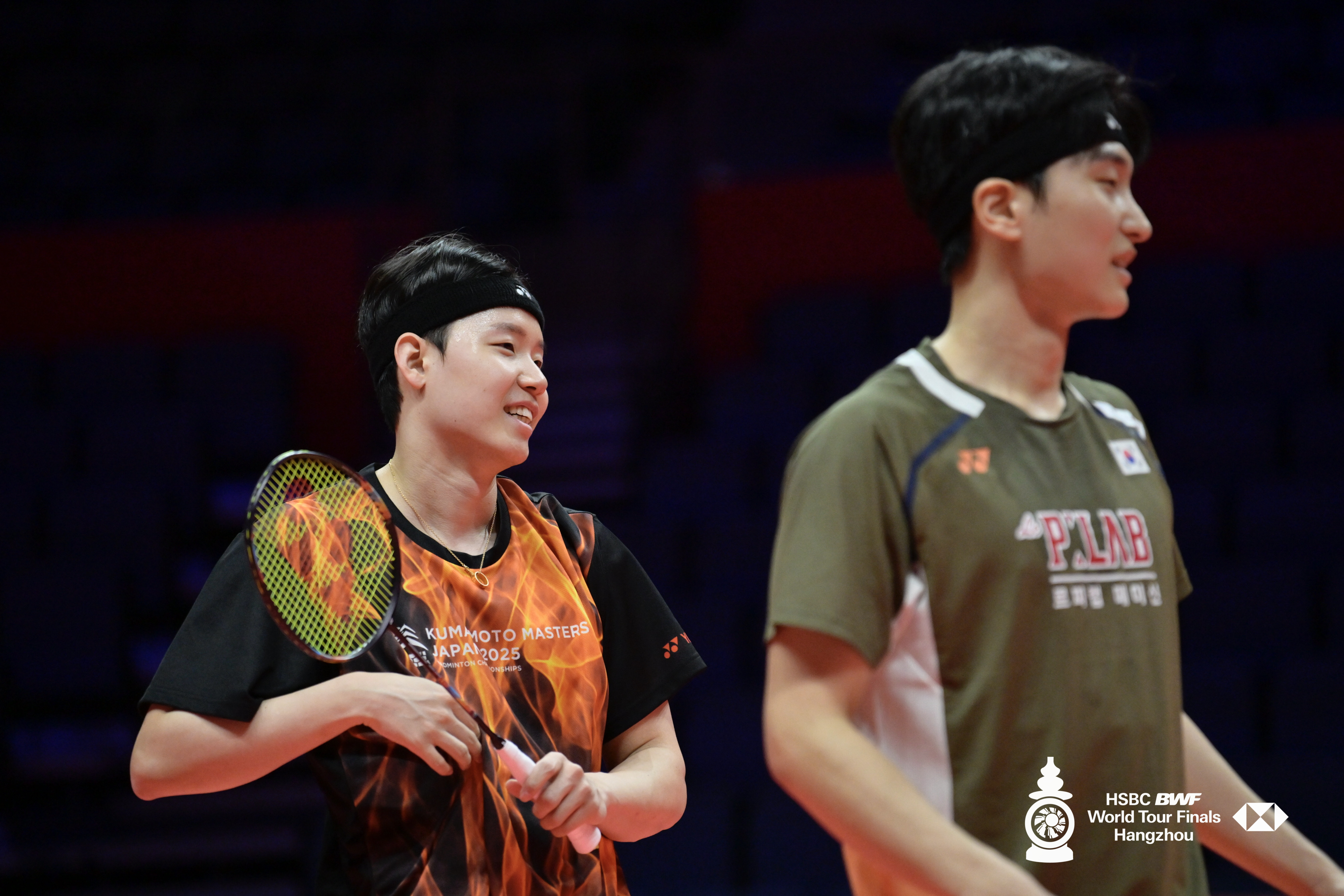 徐金适应场地📷cr：赛事组委会2025年世界羽联年终总决赛