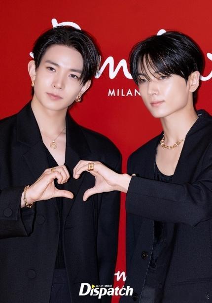 7日，#ENHYPEN[超话]# 成员HEESEUNG、JAY出席在首尔举行的某