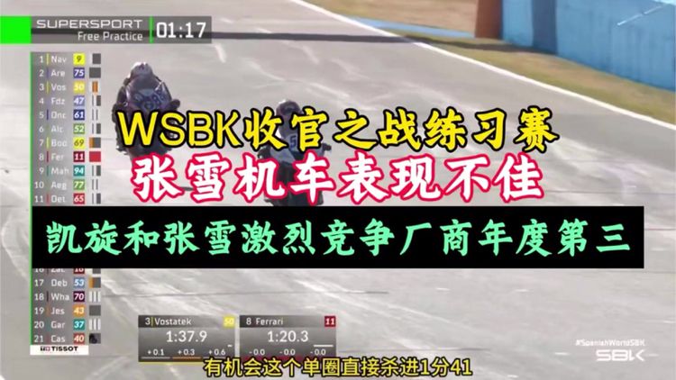 10月16日WSBK收官之战热身赛：张雪机车表现不佳！凯旋来势汹汹！