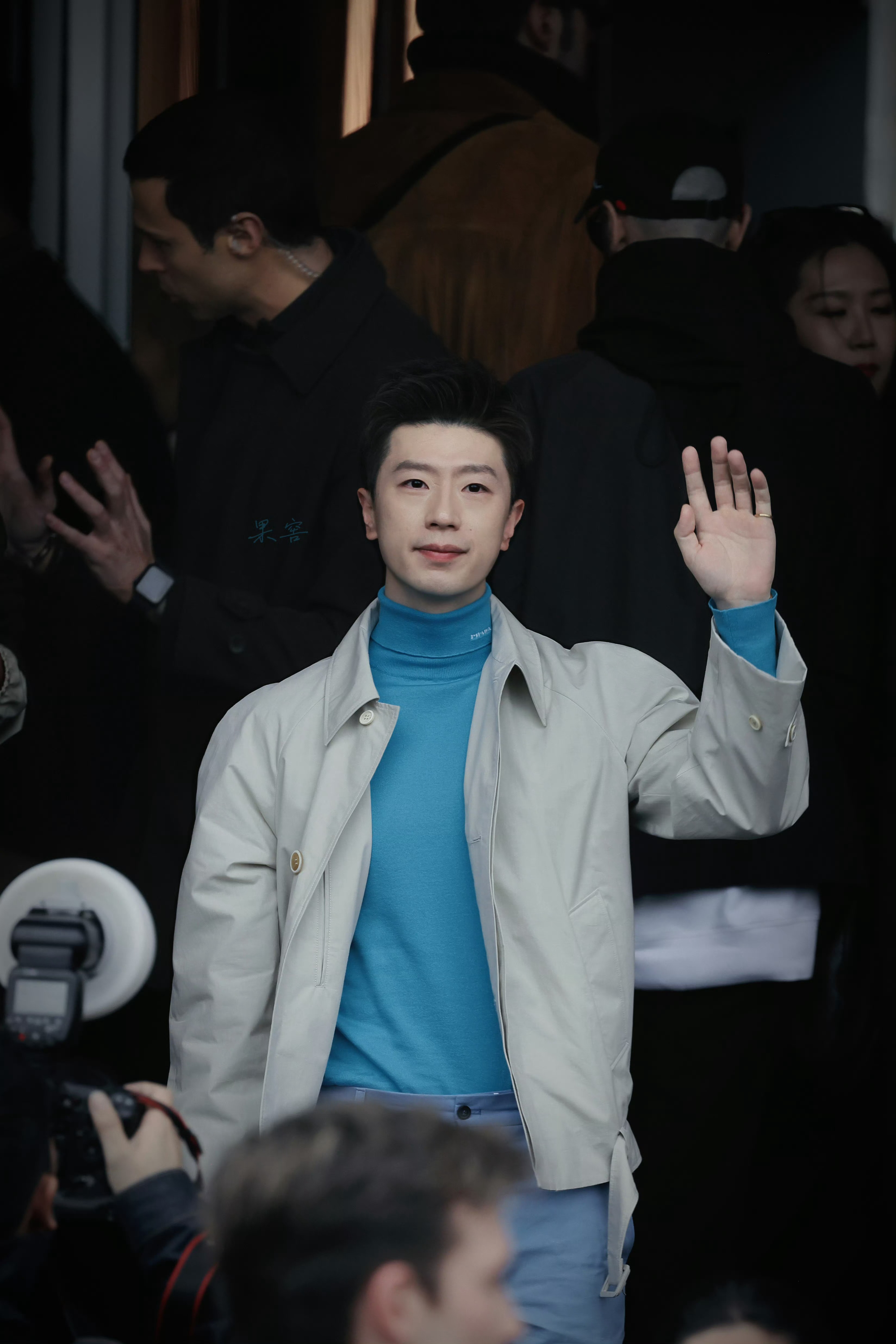 贾玲马龙看秀同框这个过于帅气的代言人马龙，帅得我不要不要的 