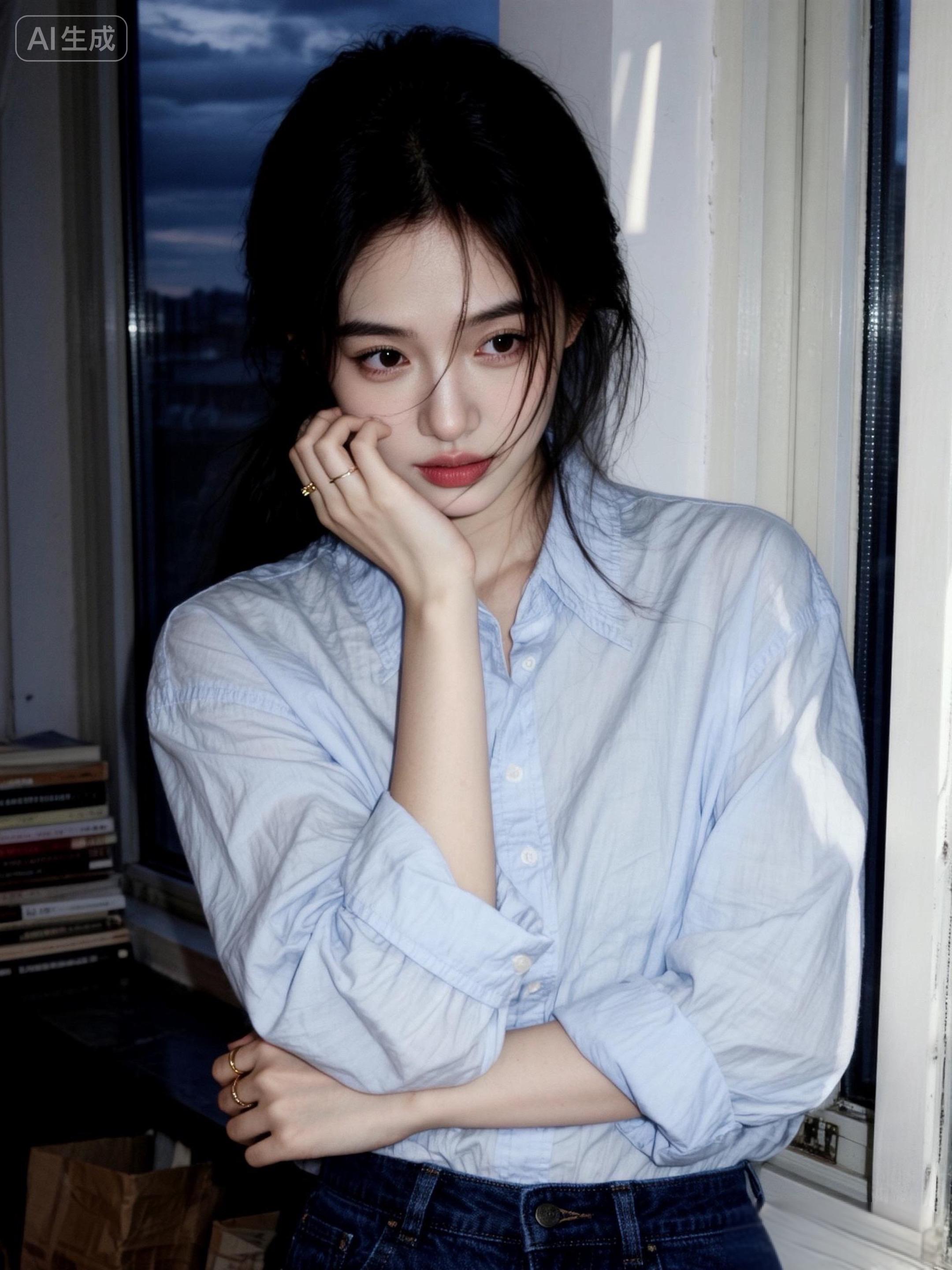 那天 你的冷漠来得太突然，让我想起了那件。怎样也熨不平等的蓝色衬衣