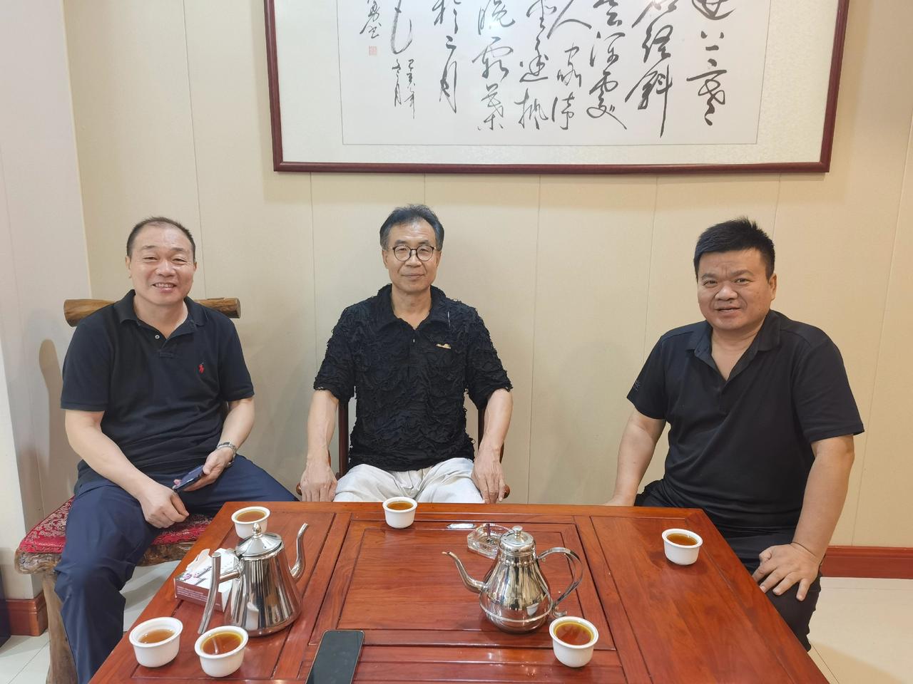 与书法家白露等白家楼亲人在一起