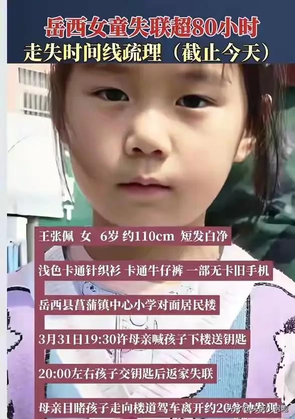 揪心！6岁女孩家门口10米胡同离奇失踪，72小时杳无音信
 
镇中心的家门口，1