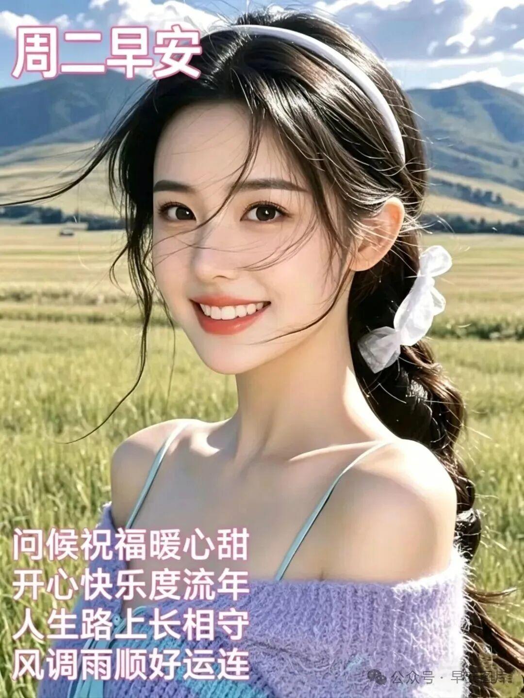 清晨开机喜自来，☀️祝福满满迎进来，平安福气全收下，🌿健康好运伴发财。温馨问候