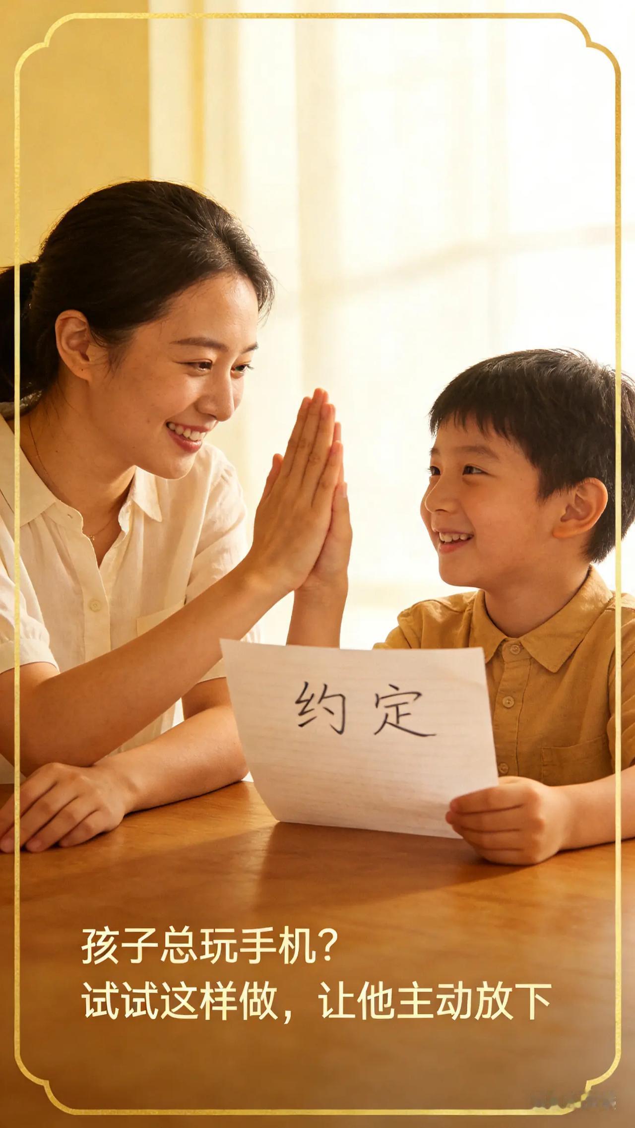 孩子总玩手机？试试这样做，让他主动放下。一、先定规则，而不是临时发火1. 一起商