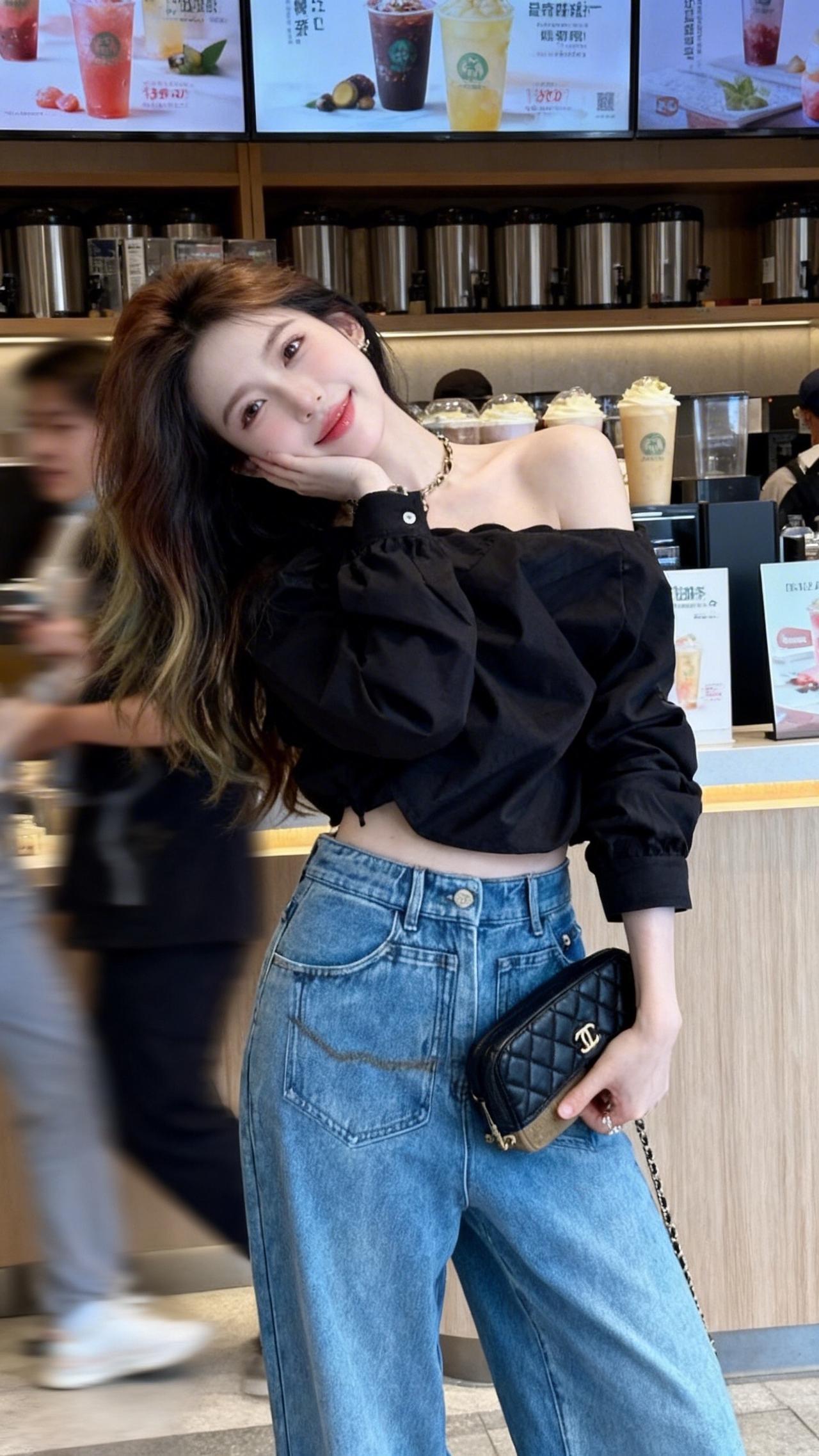 约会穿搭 显瘦穿搭 小心机穿搭 韩系穿搭 一字领