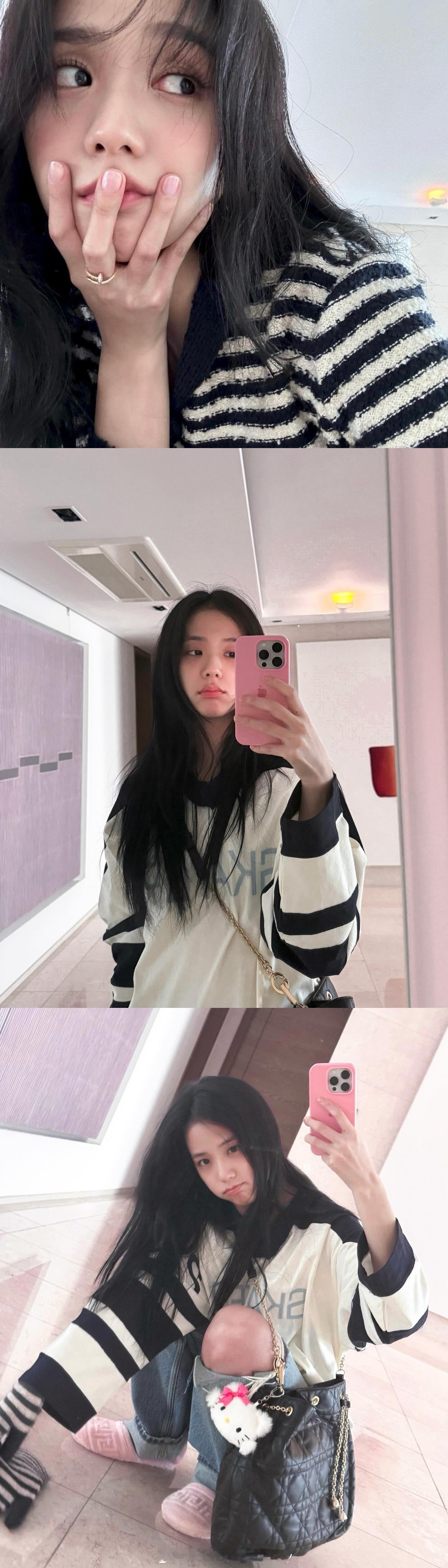 Jisoo金智秀ins近照，随便一拍就很chic！ ​​​