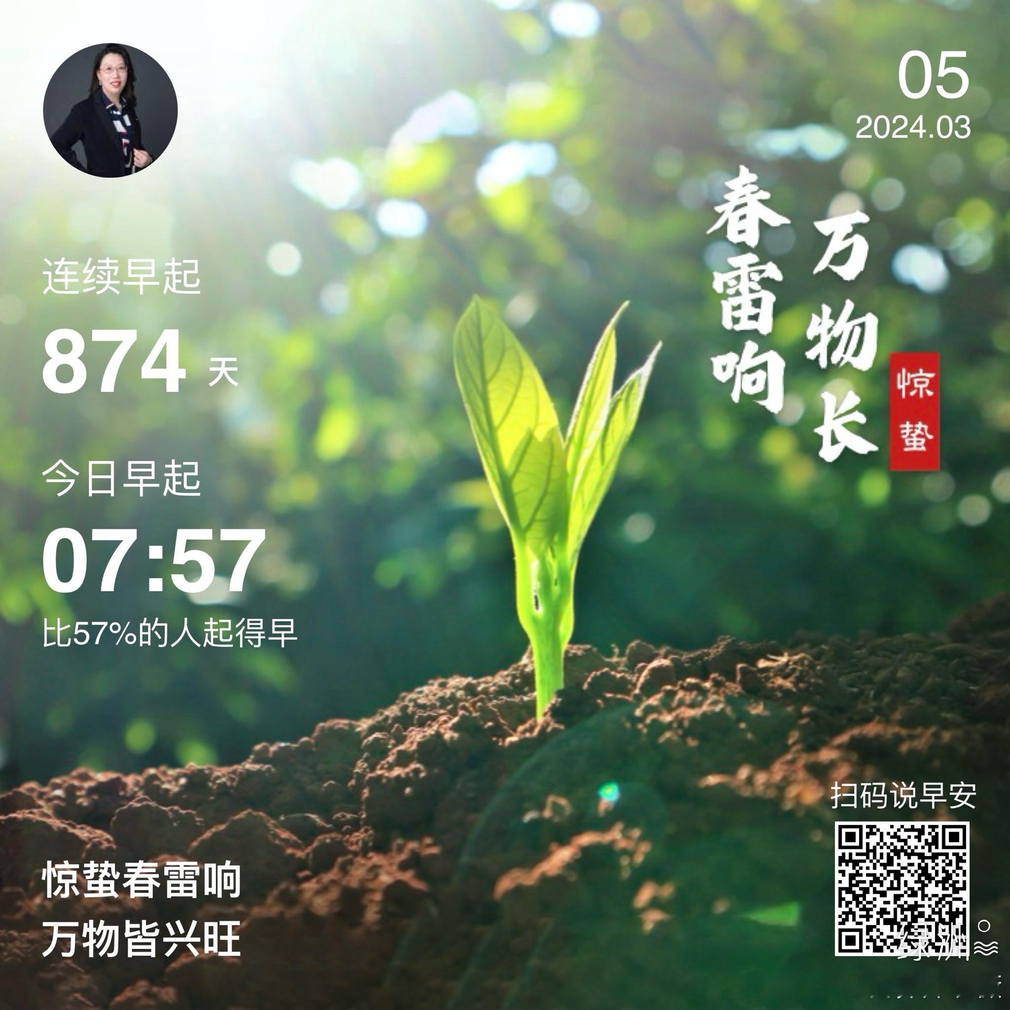 #早安#惊蛰春雷响万物皆兴旺 
