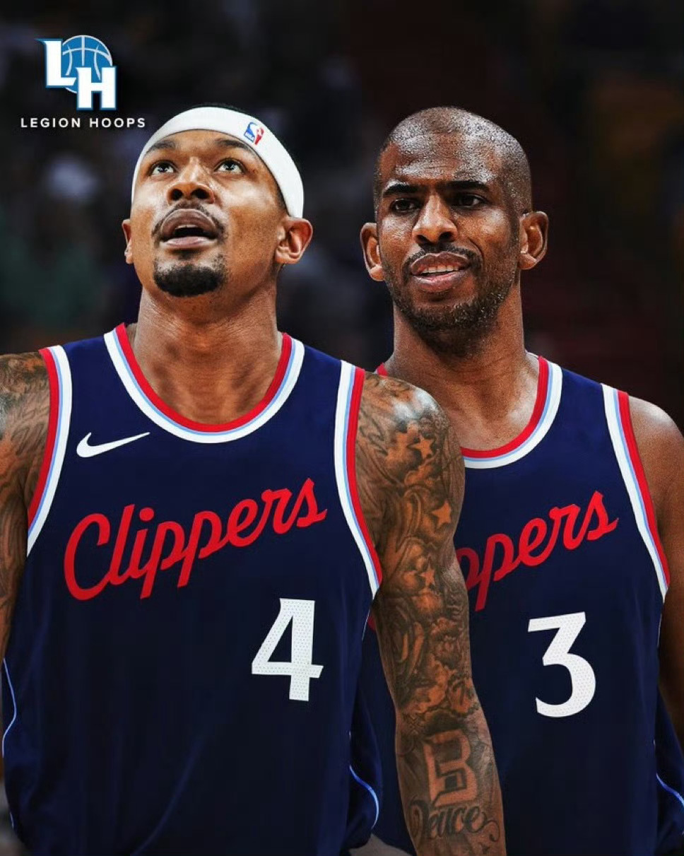 快船可能同时签下比尔和保罗[doge][喵喵]洛杉矶快船nba自由市场 ​​​