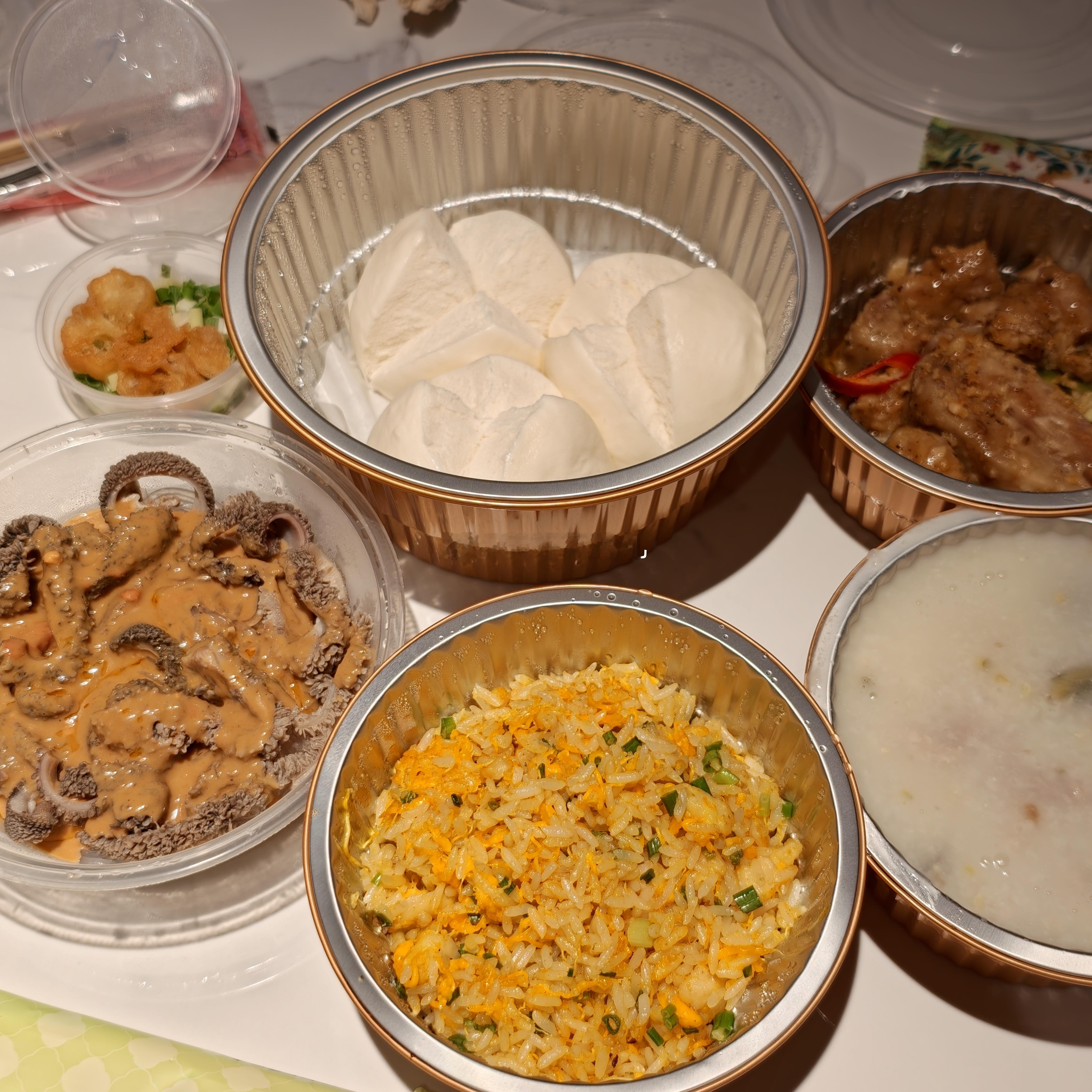 🍲门框百年卤煮：干噎兑开水还行🍱陶陶居：传统鲍汁叉烧包&古法豉汁蒸排骨&生滚