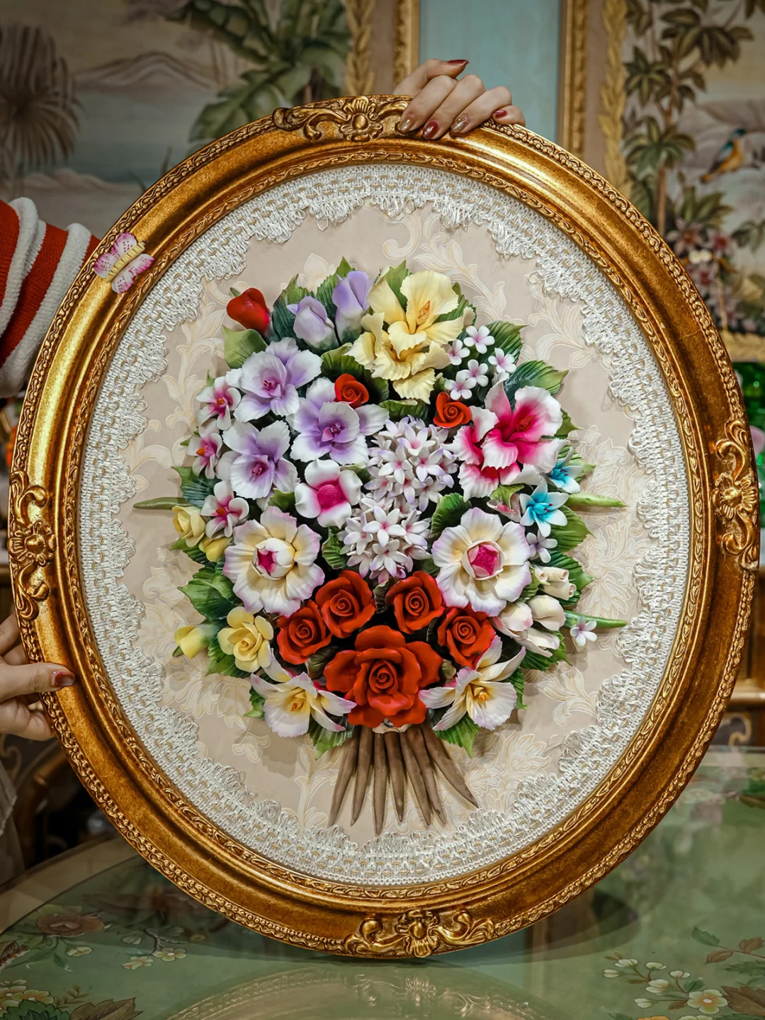 大尺寸陶瓷花卉挂画｜把欧式庭院搬进客厅