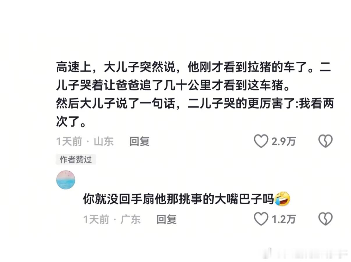 双胞胎家庭不语，只是一味的共鸣[哈哈] 