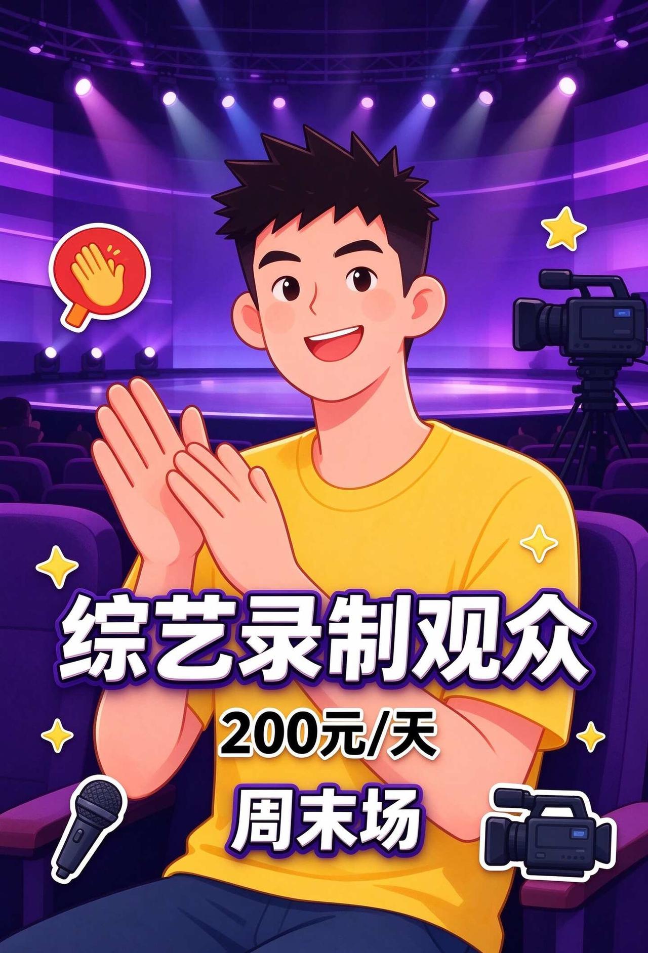 🔥广州线下综艺观众补录！周末场缺人！
广州的姐妹，终于蹲到本地线下综艺录制的观