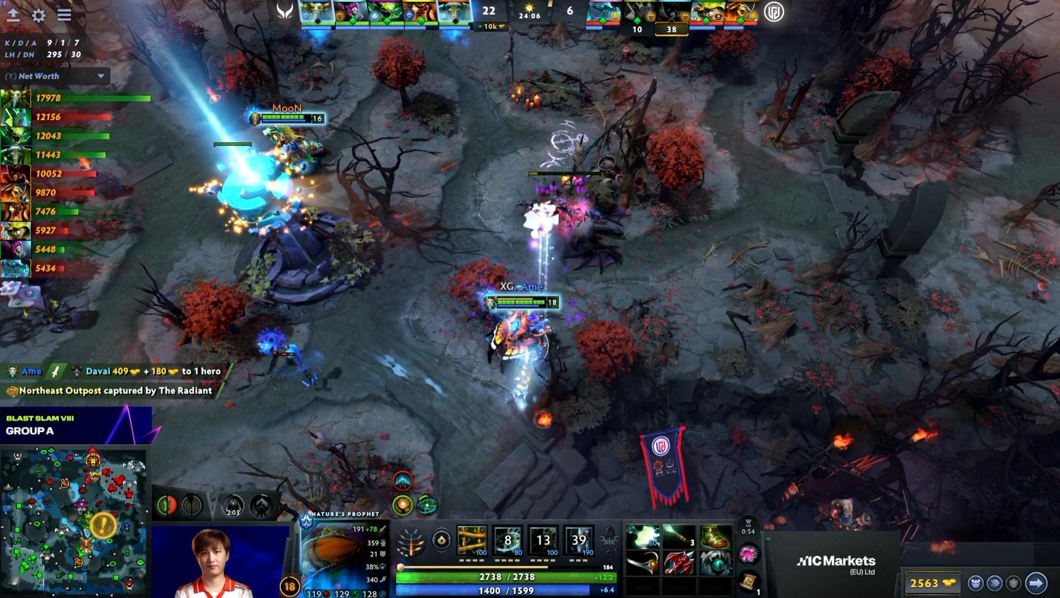 DOTA2 BLAST SLAM第八季小组赛A组瑞士轮1-1组XG对阵LGD战队