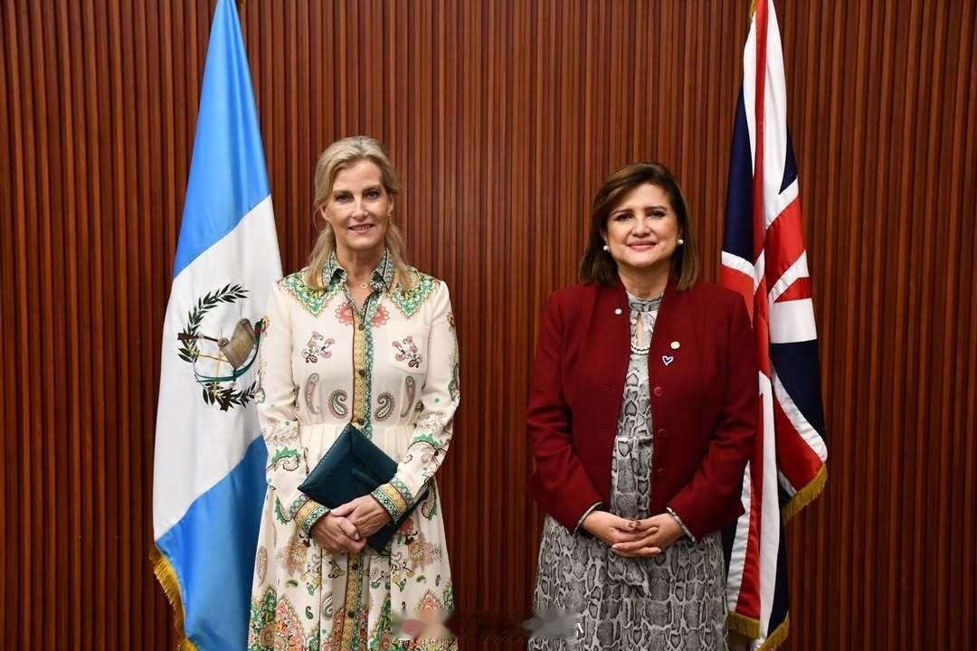 2025年11月15日，爱丁堡公爵夫人苏菲在危地马拉会见危地马拉副总统Karin