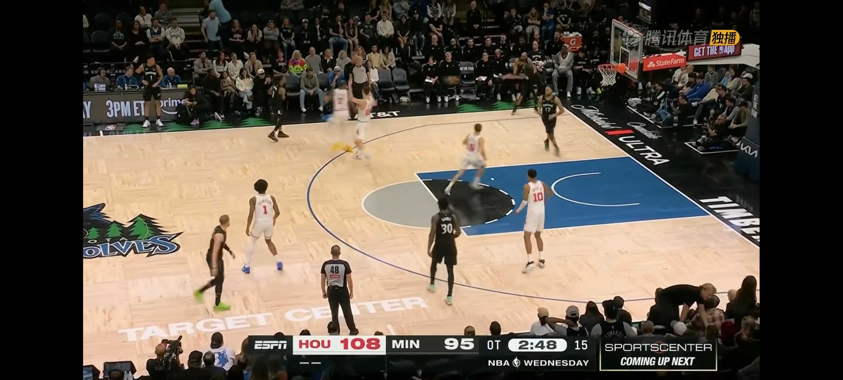 看了一下集锦，火箭加时赛剩两分多钟108-95领先居然能输，后面一分未得