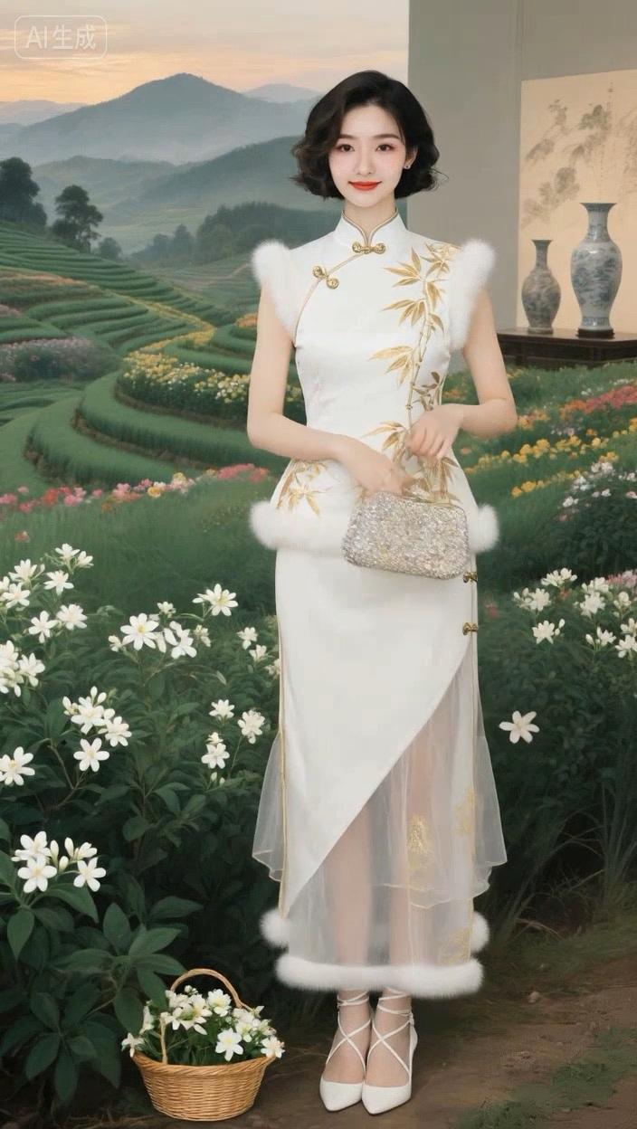 七绝●高山香茶/新韵  

土沃梯田茉莉花，
霜披雾罩露滋茶。
山高水净出精品，