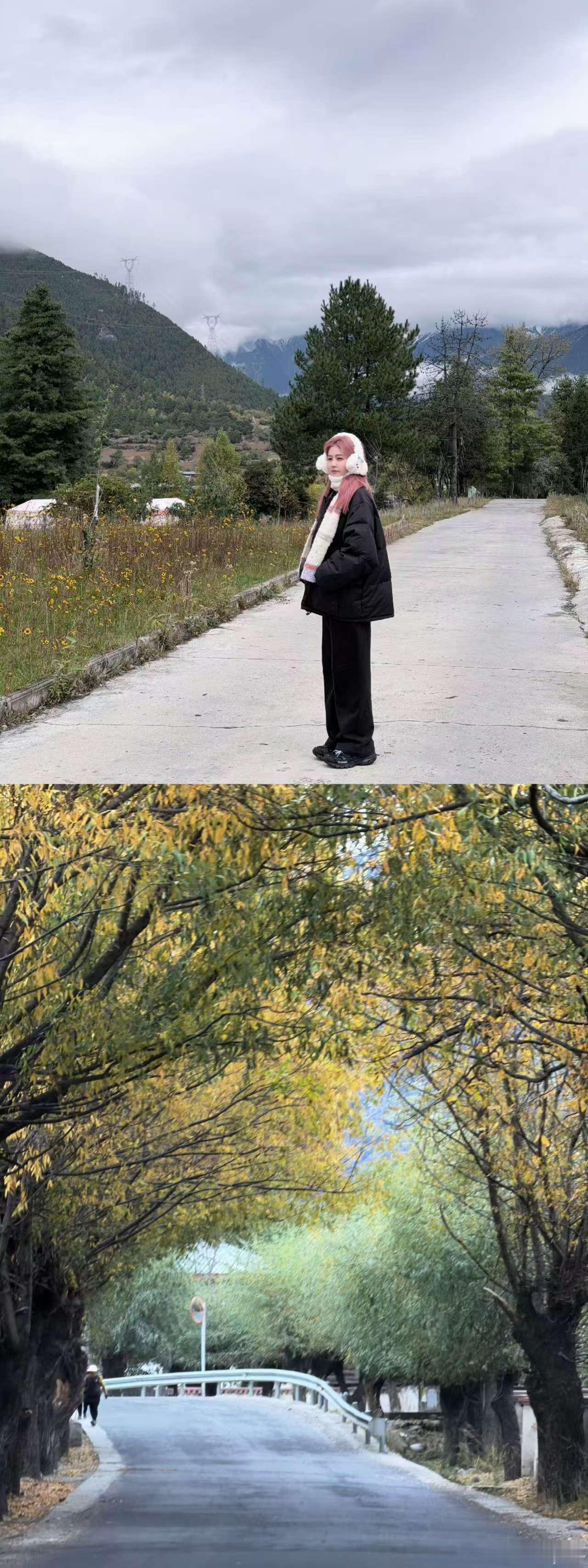 白鹿西藏live白鹿粉发黑衣白鹿西藏live，多出去走走，[赢牛奶][赢牛奶] 