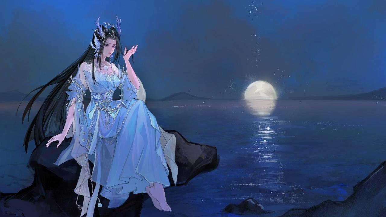 焰灵姬1124生日快乐 天行九歌焰灵姬焰灵姬朱雀临窗映粉芳，白衣温婉揽春光。沧波